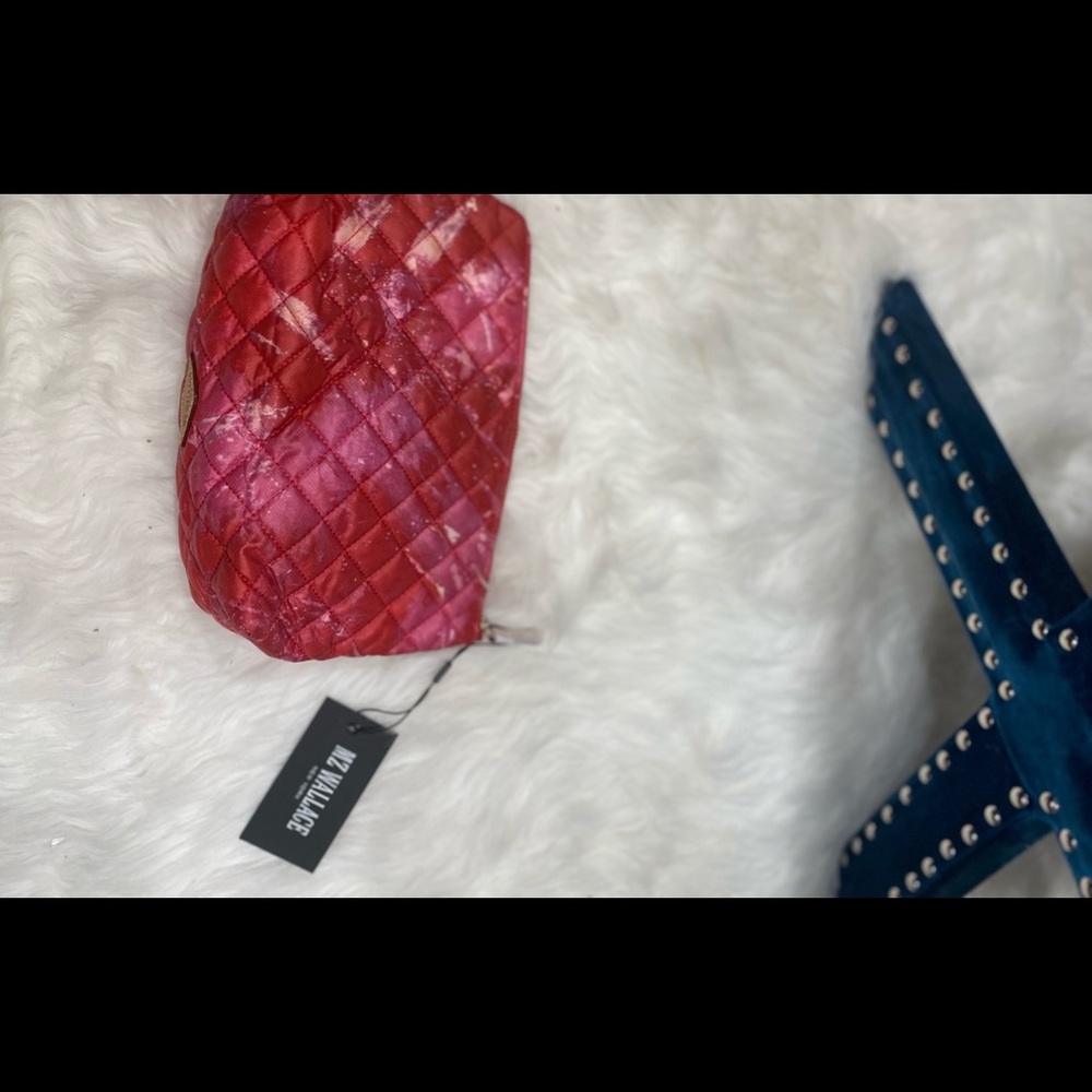 NWT MZ Wallace Magenta Acid Dye Zoey Pouch